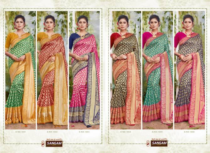 Sangam Indian Culture Latest Fancy Designer Festive Wear Heavy Silk Printed Sarees Collection
